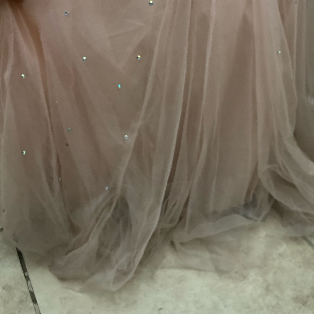 Pink Rhinestones Back Bow tie Mermaid Formal/Prom Dress - Picture 8 of 10